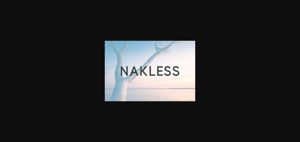 Nakless Font Poster 3