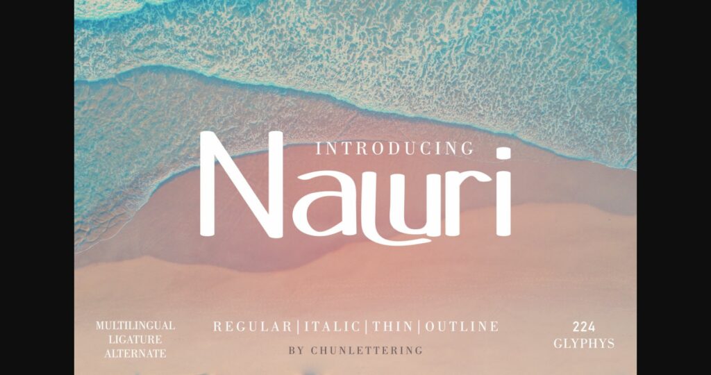 Naluri Font Poster 3