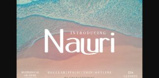 Naluri Font Poster 1