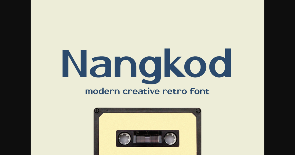 Nangkod Font Poster 3