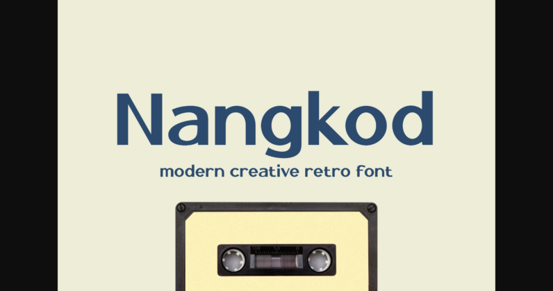 Nangkod Font Poster 3