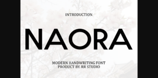 Naora Font Poster 1