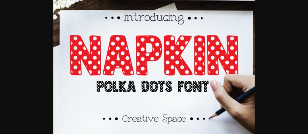 Napkin Font Poster 1