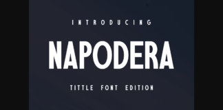 Napodera Font Poster 1