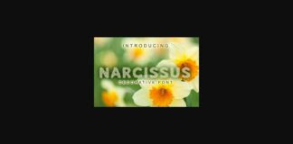 Narcissus Font Poster 1