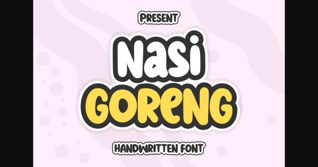 Nasi Goreng Font Poster 1