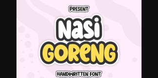 Nasi Goreng Font Poster 1