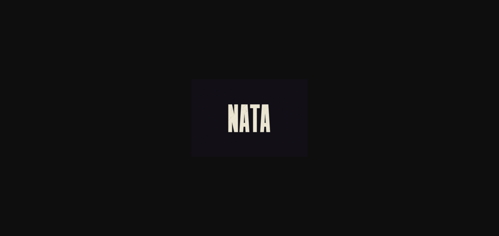 Nata Font Poster 3