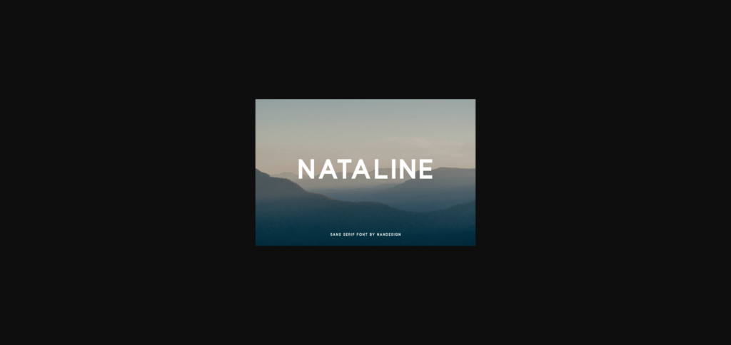 Nataline Font Poster 3