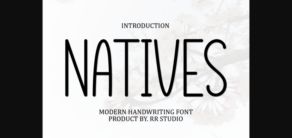 Natives Font Poster 1