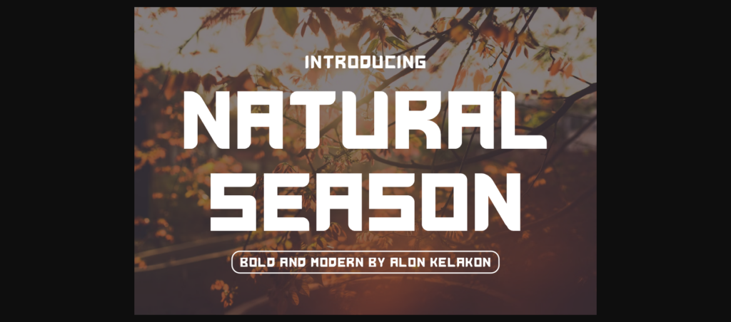 Natural Season Font Poster 1