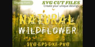 Natural Wildflower Font Poster 1