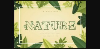 Nature Font Poster 1