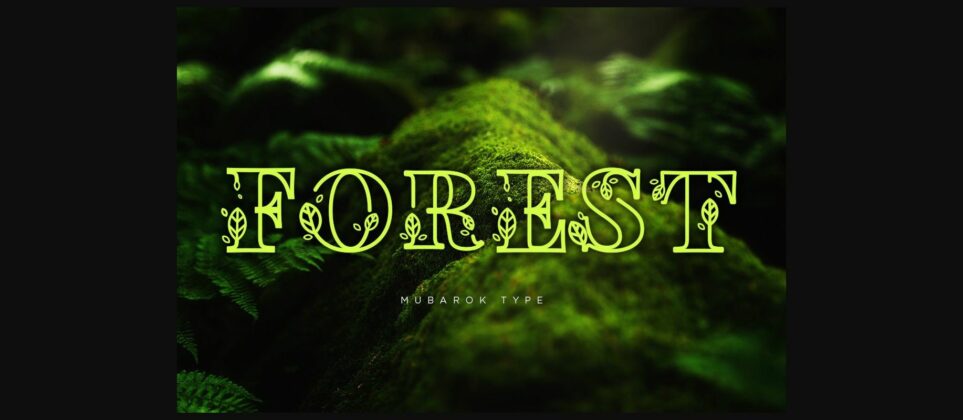 Nature Font Poster 2