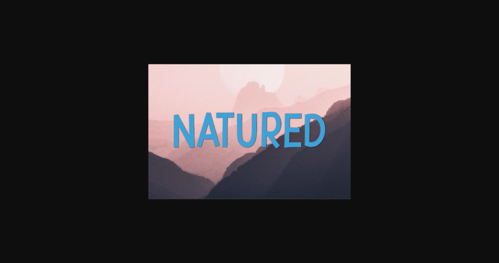 Natured Font Poster 3