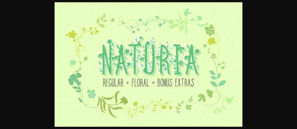 Naturia Font Poster 3