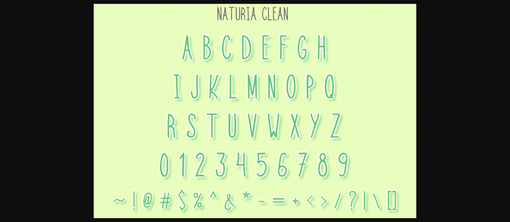 Naturia Font Poster 5