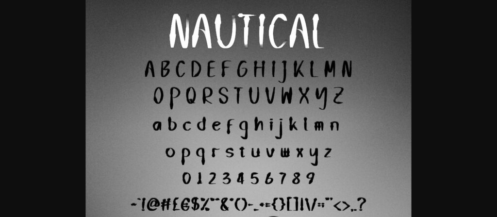 Nautical Font Poster 7