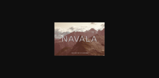 Navala Font Poster 1