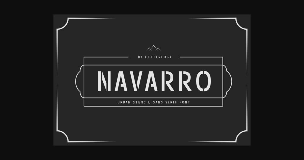 Navarro Font Poster 3