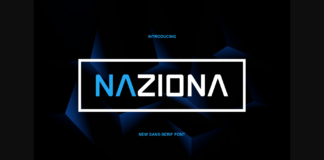 Naziona Font Poster 1