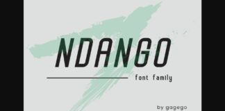 Ndango Font Poster 1