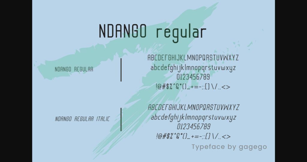 Ndango Font Poster 5