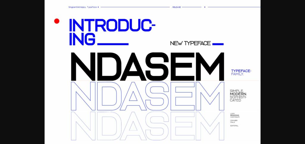 Ndasem Font Poster 3