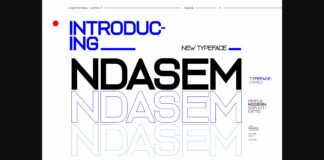 Ndasem Font Poster 1