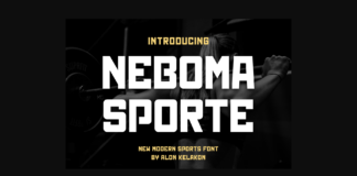 Neboma Sporte Font Poster 1