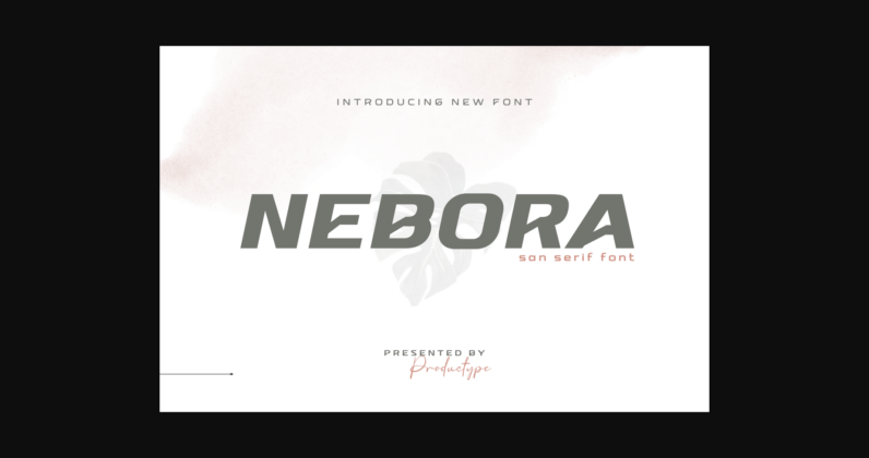 Nebora Font Poster 3