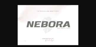 Nebora Font Poster 1