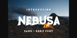 Nebusa Font Poster 1