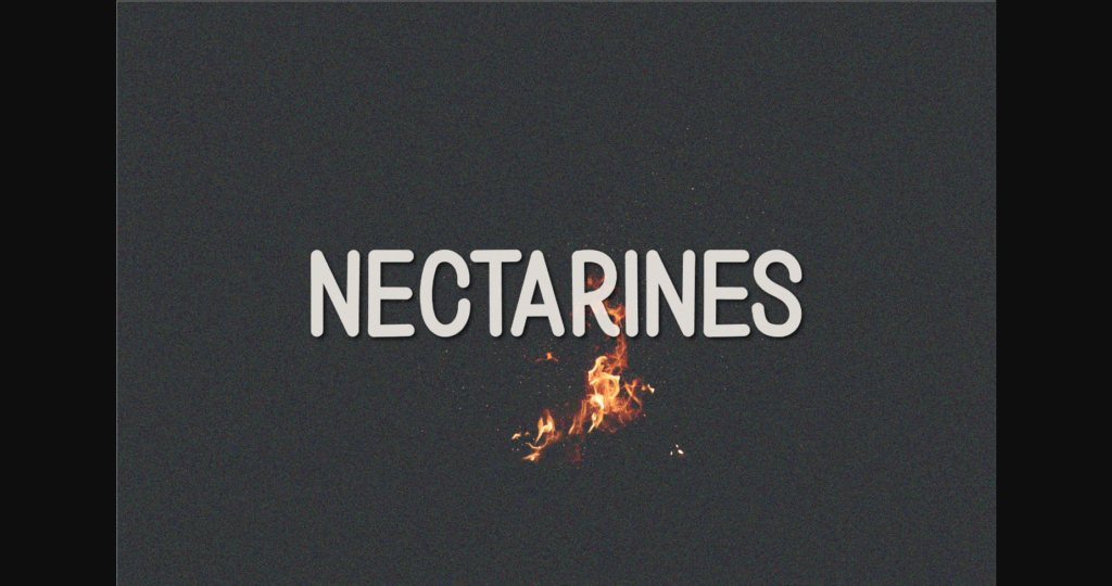 Nectarines Font Poster 1