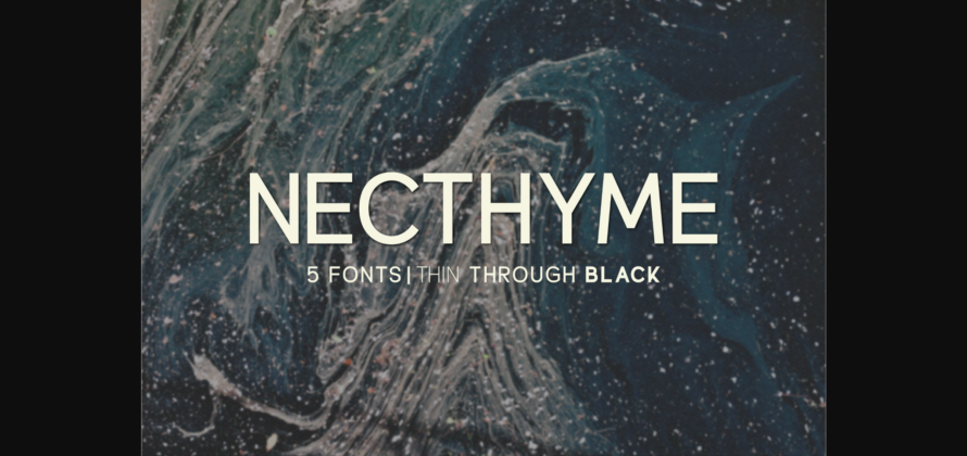 Necthyme Font Poster 3