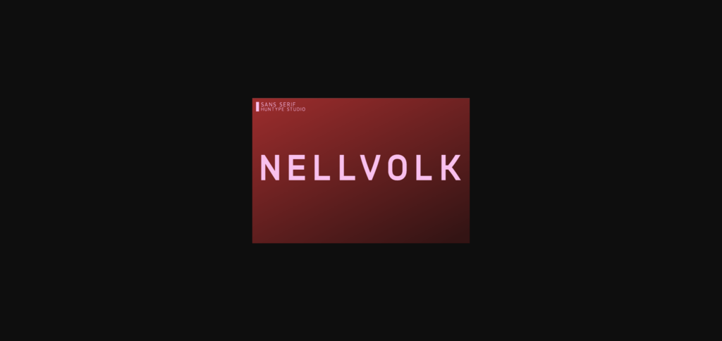 Nellvolk Font Poster 3