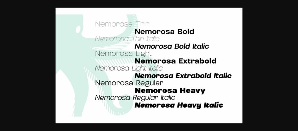 Nemorosa Font Poster 5