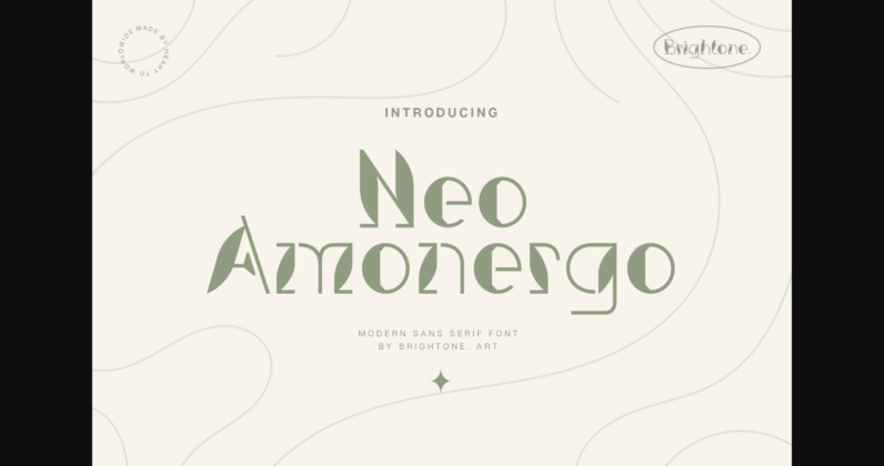 Neo Amonergo Font Poster 1