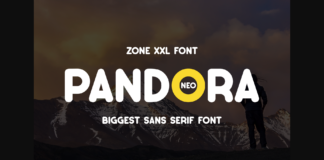 Neo Pandora Font Poster 1