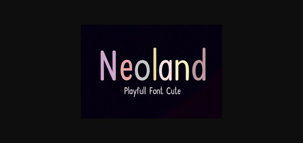 Neoland Font Poster 1