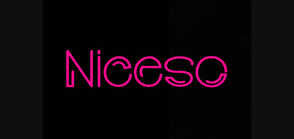 Neon Reguler Font Poster 5