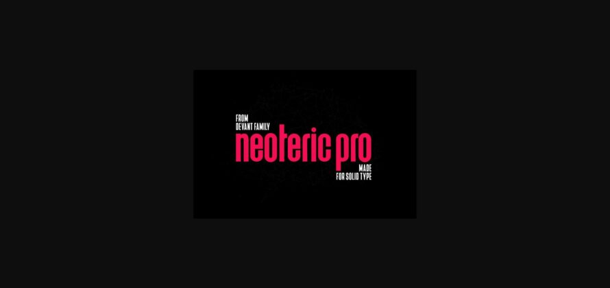 Neoteric Pro Font Poster 3