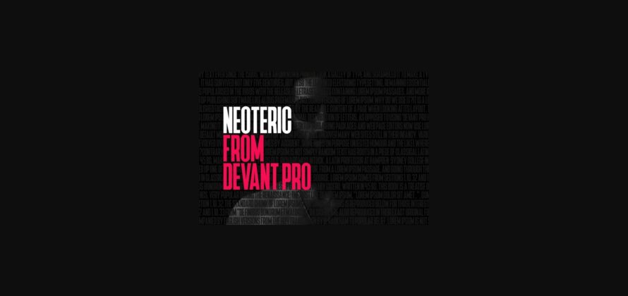 Neoteric Pro Font Poster 4