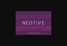 Neotive Font Poster 1