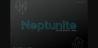 Neptunite Font Poster 1