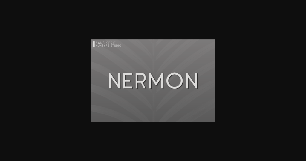 Nermon Font Poster 3