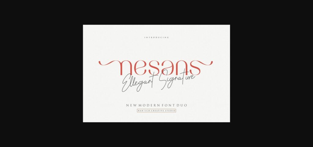 Nesans Font Poster 3