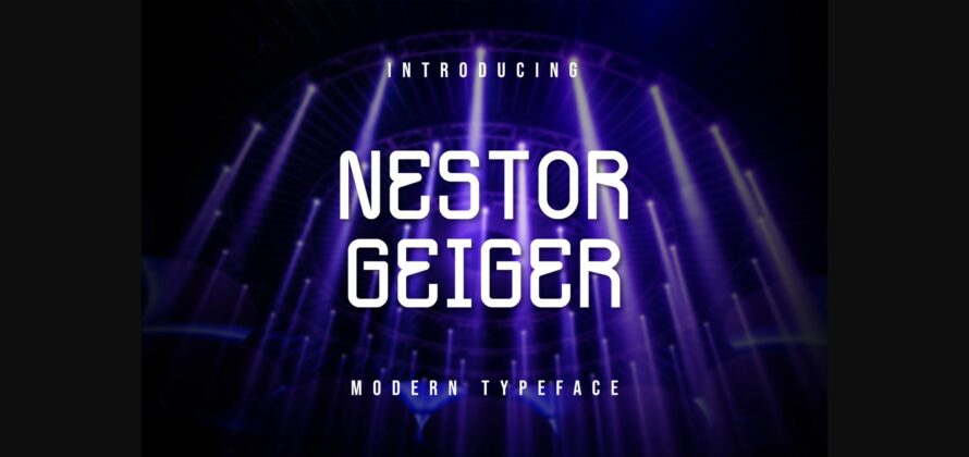 Nestor Geiger Font Poster 3