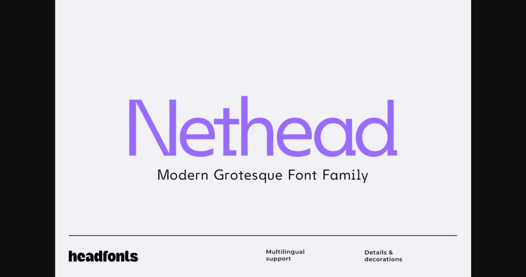 Nethead Font Poster 3