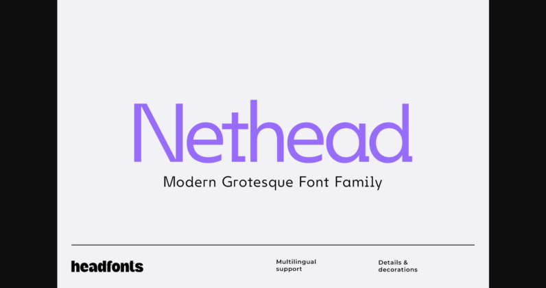 Nethead Font Poster 3